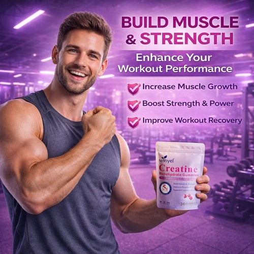 Creatine Monohydrate Gummies, 5 Grams Per Serving, Sugar-free Creatine