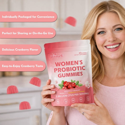 Cranberry Probiotic Gummies  Targets Body Odor, Women's Health, And PH