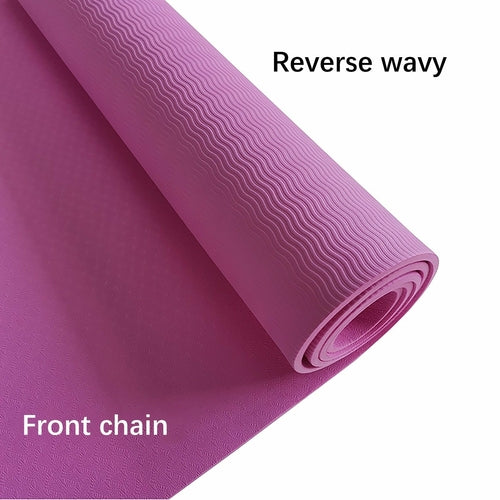 Large Non‑Slip Yoga Fitness Mat – Thick NBR Exercise Mat