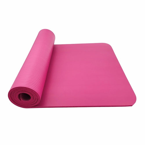 Large Non‑Slip Yoga Fitness Mat – Thick NBR Exercise Mat