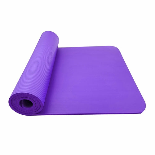 Large Non‑Slip Yoga Fitness Mat – Thick NBR Exercise Mat